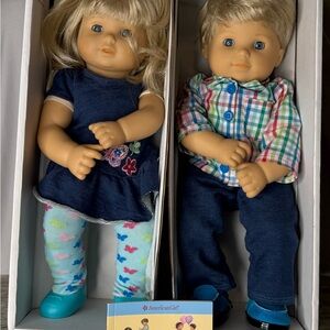 Gently Used American Girl
Bitty Baby Twins Blonde
Original Box.